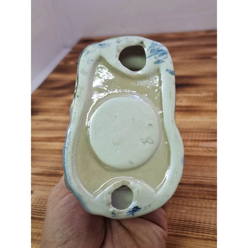 Vintage Iridescent Lighthouse Tea Light Candle Holder Bermuda Shiny Colorful‎ 7